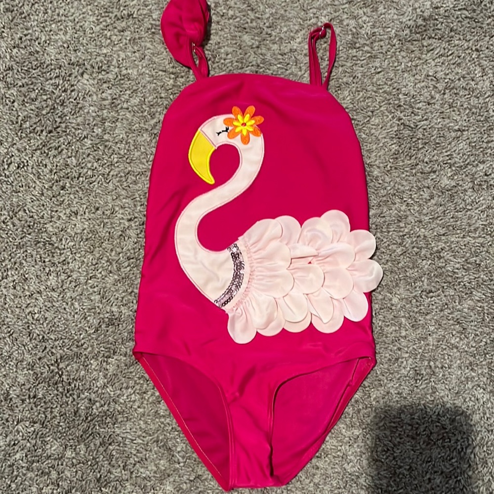 flamingo Swimming suit with adjustable straps